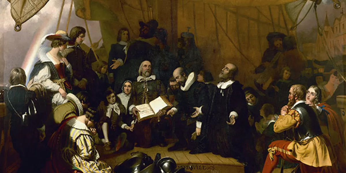 70224 600w Us Capitol Rotunda Painting Weir Embarkation Pilgrims.jpg