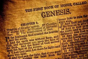 Old Antique Holy Bible Book Genesis Chapter Text 24467004